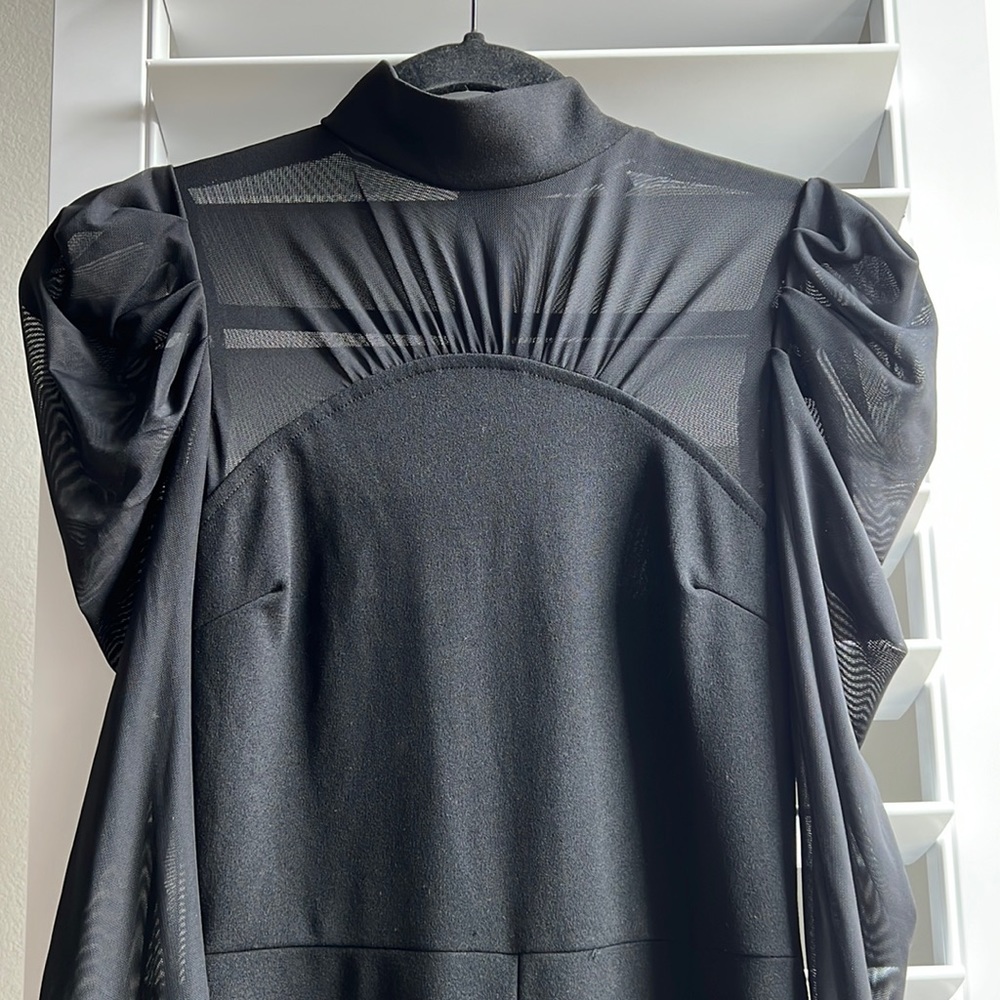 NWT Fashion Nova | Black Mesh Jumpsuit | Small